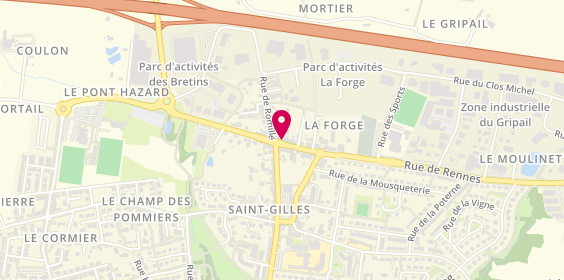 Plan de Brocéliande Immobilier, 7 Rue de Rennes, 35590 Saint-Gilles