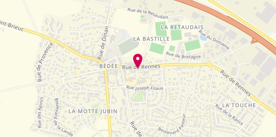 Plan de Bedee, 12 Rue de Rennes, 35137 Bédée