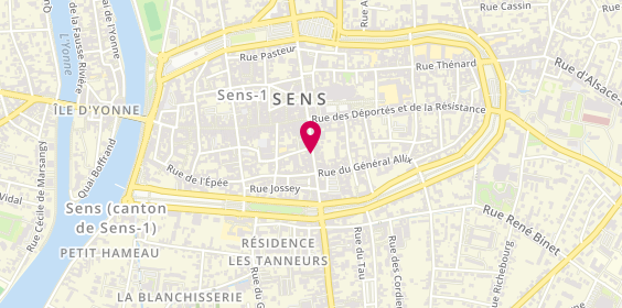 Plan de CENTURY 21 Martinot Immobilier, 39 Rue de la République, 89100 Sens