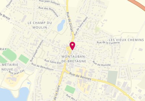 Plan de Alliance Immobilier, 2 Rue de Romillé, 35360 Montauban-de-Bretagne