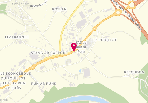 Plan de Immobiliere Sodise, Zone Artisanale 
Stang Ar Garront, 29150 Châteaulin
