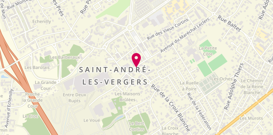 Plan de Du Coté de Chez Vous Immo - Agence immobilière Troyes, 12 Rue de l'Église, 10120 Saint-André-les-Vergers