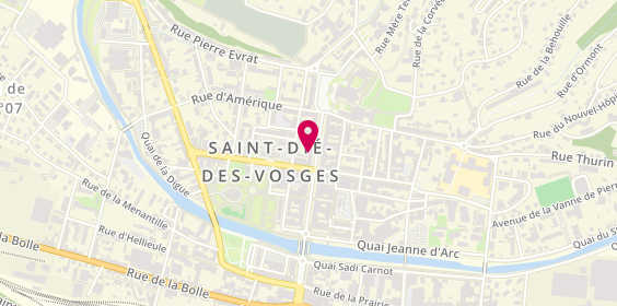 Plan de Voisard Immobilier / Allianz Assurances, 37 Rue Thiers, 88100 Saint-Dié-des-Vosges