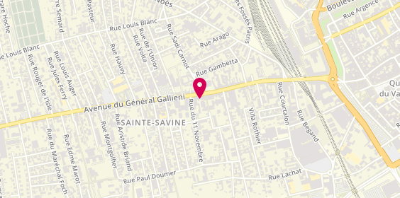 Plan de Simeka Immobilier, 29 avenue du Général Gallieni, 10300 Sainte-Savine