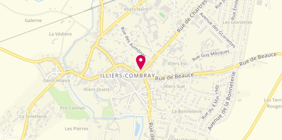 Plan de A la Petite Commission, 3 Rue de Chartres, 28120 Illiers-Combray