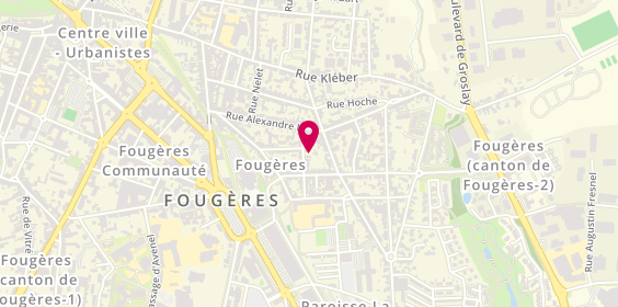 Plan de Christele FAVRAIS - Conseiller en immobilier Fougères - VivreOcéanBleu, 17 Rue Bochin, 35300 Fougères