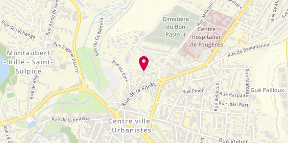 Plan de Fougeres Habitat, 21 Rue de la Caserne, 35300 Fougères
