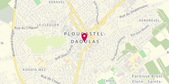 Plan de Mon Chasseur Immo - Stéphanie DESENCLOS, 7 Rue de la Mairie, 29470 Plougastel-Daoulas