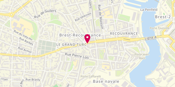 Plan de Le Cercle Immo, 72 Bis Rue de la Porte, 29200 Brest