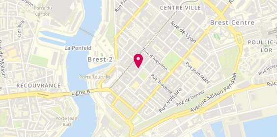 Plan de Fabienne Thierry Immobilier, 38 Rue Amiral Linois, 29200 Brest
