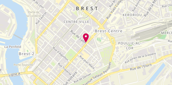 Plan de Agence immobilière le Martret Immobilier Brest, 44 Rue du Château, 29200 Brest