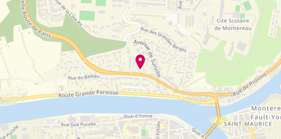 Plan de 3A Conseil, 14 Nv Route de Paris, 77130 Montereau-Fault-Yonne