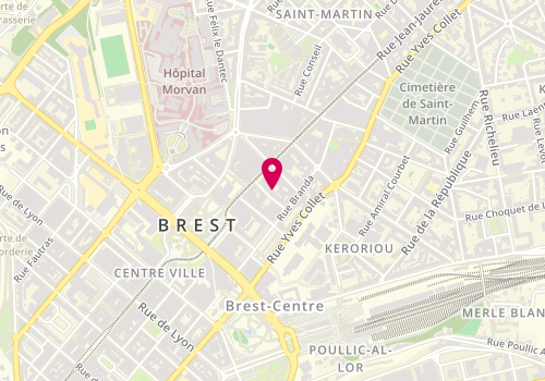 Plan de Résidence Bnb, 9 Rue Saint-Saëns, 29200 Brest