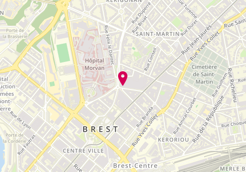 Plan de Pierres de Bretagne Immobilier, 7 Rue Dupleix, 29200 Brest
