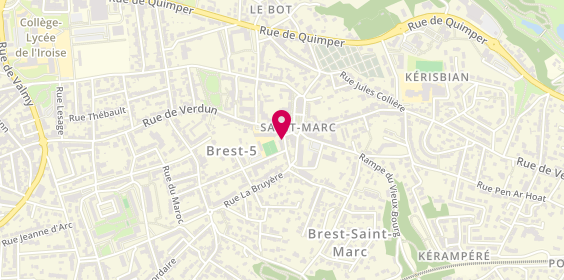 Plan de Dom-Immo Immobilier Brest Agence immobiliere Brest, 8 Rue Simon, 29200 Brest