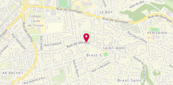 Plan de AG Immobilier Immobilier, 73 Rue de Verdun, 29200 Brest