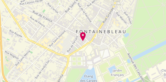 Plan de Agence Fondap, 29 place Napoléon Bonaparte, 77300 Fontainebleau