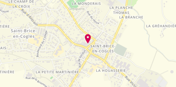 Plan de St Brice Immobilier, 12 Rue de l'Église, 35460 Maen-Roch
