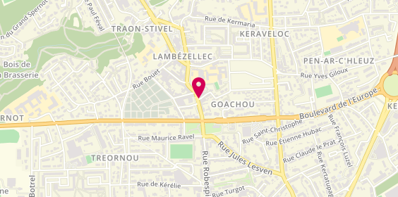 Plan de Human Immobilier, 16 Rue Robespierre, 29200 Brest