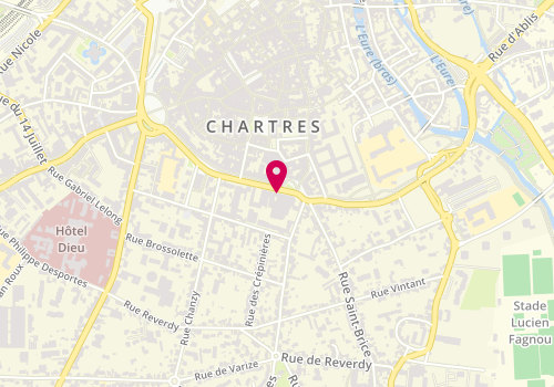Plan de Citya Chartres, 1 Boulevard Adelphe Chasles, 28000 Chartres