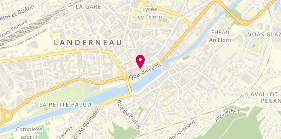 Plan de Mathieu Person Immobilier, 22 Quai de Léon, 29800 Landerneau