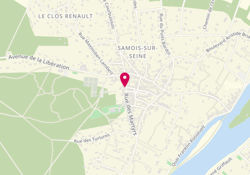 Plan de L'Immobilière de Samois, 57 Rue des Martyrs, 77920 Samois-sur-Seine
