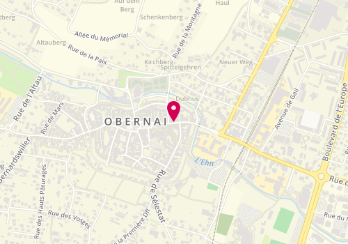 Plan de Orpi Immobilière Bartholdi Obernai, 56 Rue du Général Gouraud, 67210 Obernai
