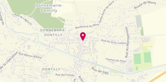 Plan de Agence immobilière Donnemarie-Dontilly - l'Immo Chez Vous, 36 Rue Marie Chaubart, 77520 Donnemarie-Dontilly