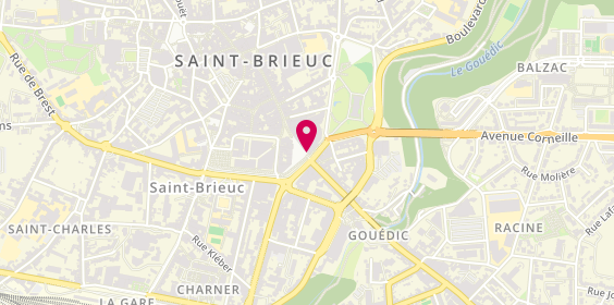 Plan de Citya Guegan Louvel Immobilier, 13 place du Guesclin, 22000 Saint-Brieuc