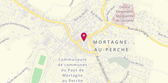 Plan de Agence Immobiliere Benoist, 8 Rue des Halles, 61400 Mortagne-au-Perche