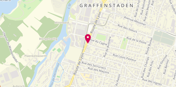 Plan de Agence immobilière Laforêt Illkirch-Graffenstaden, 217 Route de Lyon, 67400 Illkirch-Graffenstaden