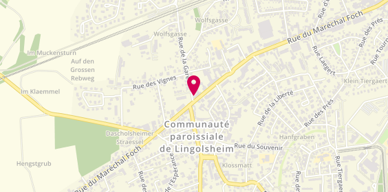 Plan de Origami Agence Immobiliere, 112 Rue du Maréchal Foch, 67380 Lingolsheim