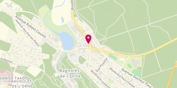 Plan de Agence Pays d'Andaines, 10 avenue du Dr Poulain, 61140 Bagnoles-de-l'Orne-Normandie
