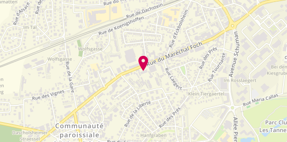 Plan de Societe Alsacienne d'Amenagements Fonciers et Immobiliers Safim, 59 Rue du Marechal Foch, 67380 Lingolsheim