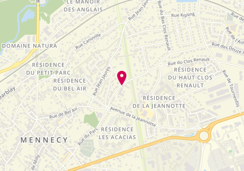 Plan de ALBOU Stéphane, 12 Rue du Clos Renault, 91540 Mennecy