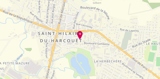 Plan de Association Diocesaine de Coutances et Avranches - Paroisse St Hilaire, 66 Boulevard Gambetta, 50600 Saint-Hilaire-du-Harcouët