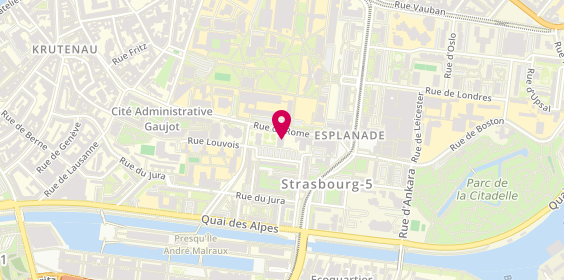 Plan de Agence immobilière LEBEL, 6 Rue de Rome, 67000 Strasbourg