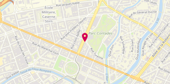 Plan de Avenue de la Paix, 16 avenue de la Paix, 67000 Strasbourg