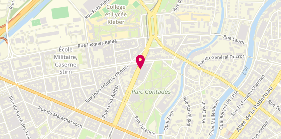Plan de Guichard Immobilier, 24 avenue de la Paix, 67000 Strasbourg
