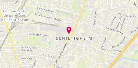 Plan de Stephane Plaza Immobilier, Rue du parc 68 Bischwiller, 67300 Schiltigheim