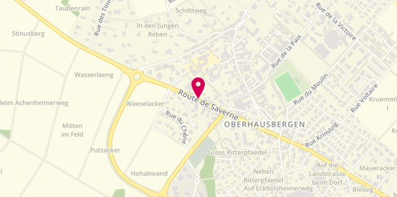 Plan de Ax'Home Immobilier - Alsace - Oberhausbergen - Strasbourg, 104A Route de Saverne, 67205 Oberhausbergen