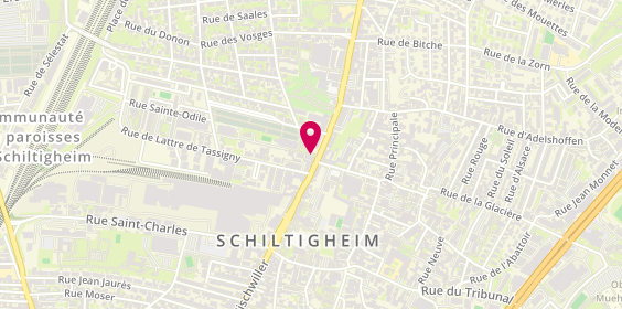 Plan de Agence Plus, 1 Place de l'Eglise, 67300 Schiltigheim