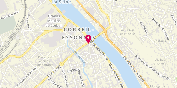 Plan de Agence immobilière ERA Centre-Essonne Corbeil Essonnes, 2 Rue Saint-Spire, 91100 Corbeil-Essonnes