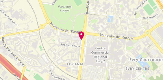 Plan de Agence immobilière Nexity, 72 allée des Champs Elysées, 91080 Courcouronnes