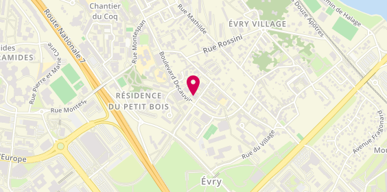 Plan de Agevry Agence Immobiliere d'Evry Sa, 1 place du Rouillon, 91000 Évry-Courcouronnes