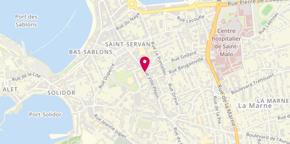 Plan de Square Habitat - Alpha Immobilier, 34 Rue Ville Pépin, 35400 Saint-Malo