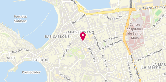 Plan de Secib, 18 Rue Ville Pépin, 35400 Saint-Malo