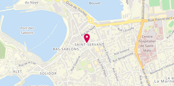Plan de Agence Bizeul immobilier Saint-Servan, 1 Rue George V, 35400 Saint-Malo
