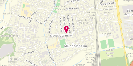 Plan de DISTEL IMMOBILIER ⎟Agence immobilière familiale Mundolsheim, 13 A Rue du Général Leclerc, 67450 Mundolsheim