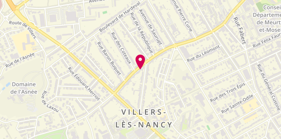 Plan de Stéphane Plaza Immobilier, 108 avenue du Général Leclerc, 54600 Villers-lès-Nancy